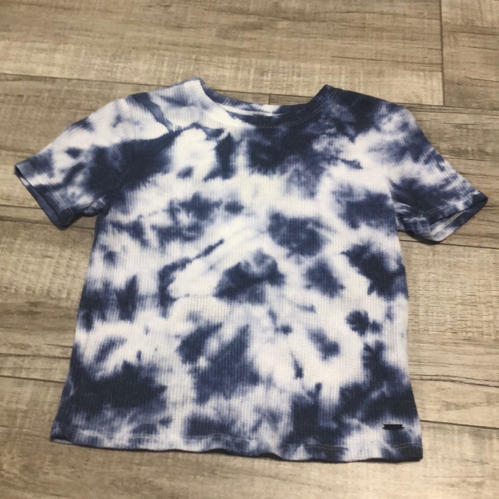 Hollister waffle knit cropped t shirt